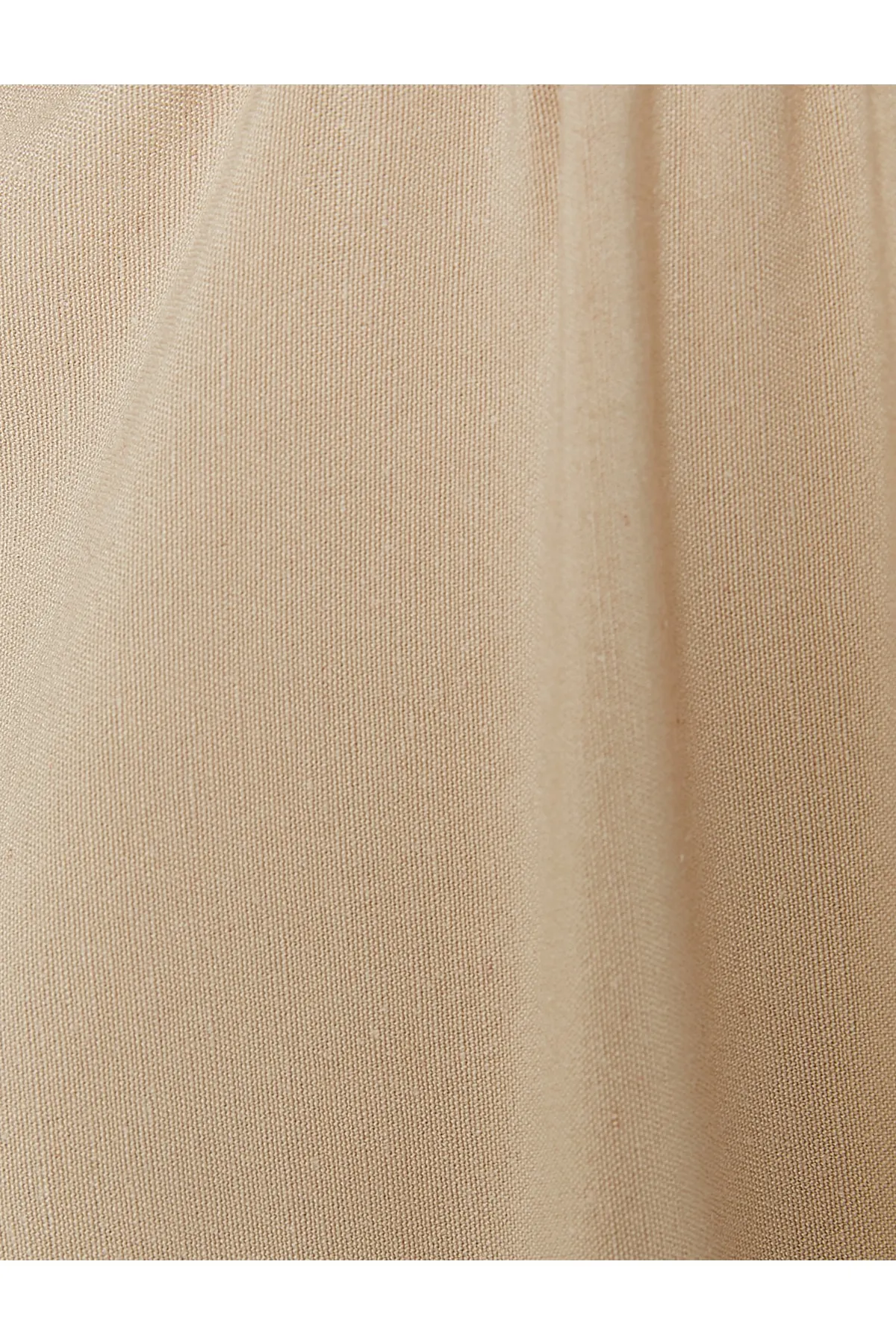 Koton  Midikleid aus Leinenmischung mit kurzen Ärmeln und geraffter Taille