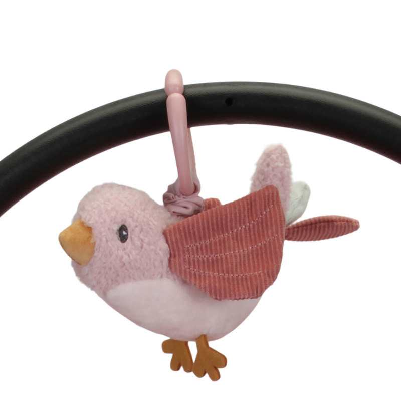 Peluche oiseau vibrant à suspendre Little Dutch