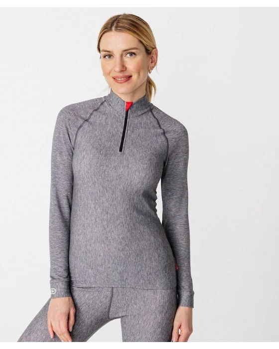 T-shirt col zippé Comfort Thermolactyl 5 femme