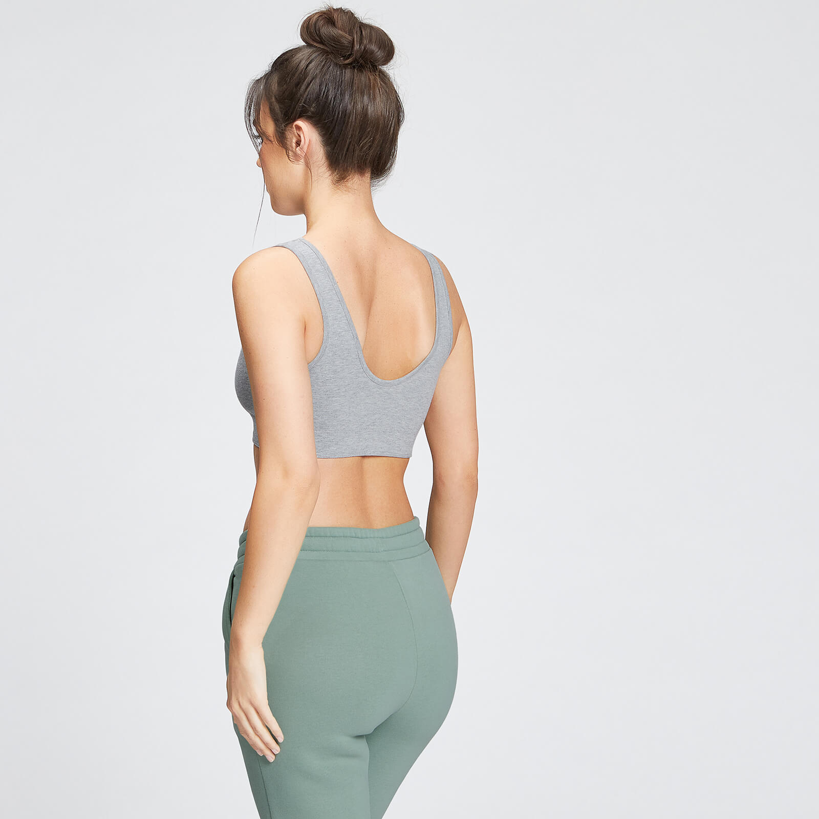 Brassière de sport à larges bretelles MP Essentials pour femmes – Gris chiné