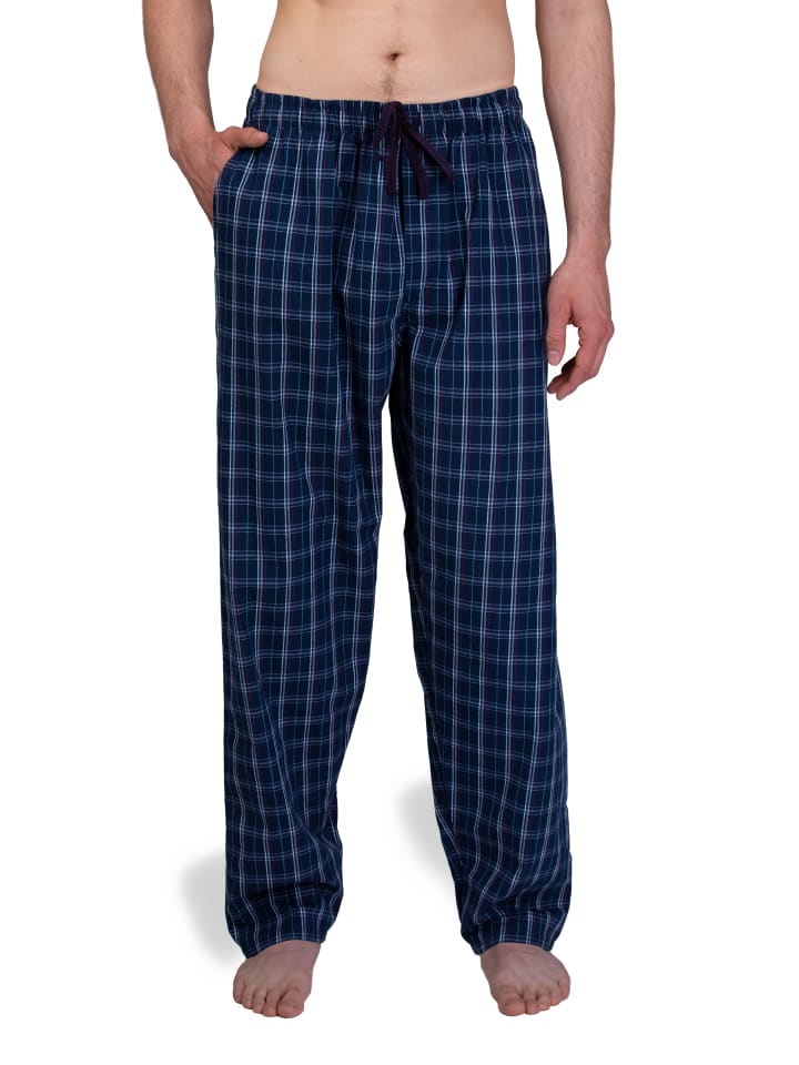 LuukFeel Webhose Schlafhose aus Bio-Baumwolle GOTS zertifiziert in hellblau günstig kaufen