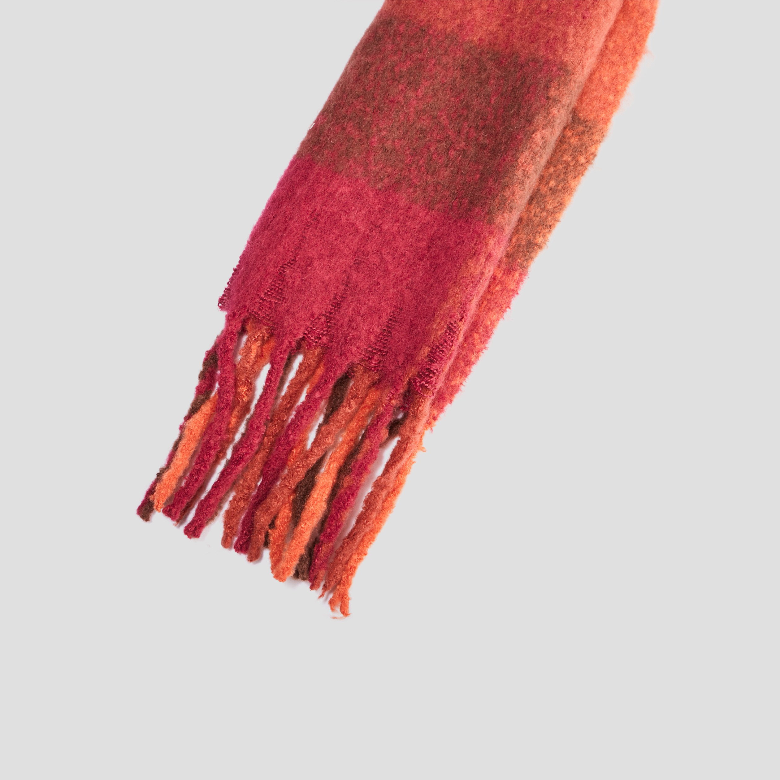 Écharpe à franges multicolore femme | La Halle