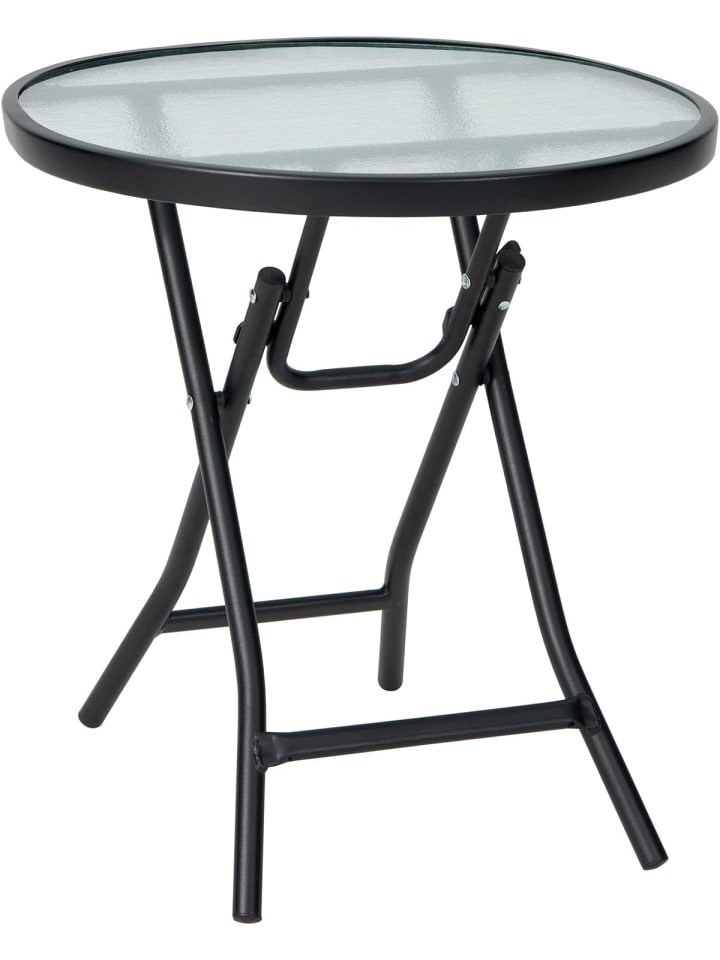 COSTWAY Beistelltisch klappbar 46x46x47cm in Transparent günstig kaufen onesize