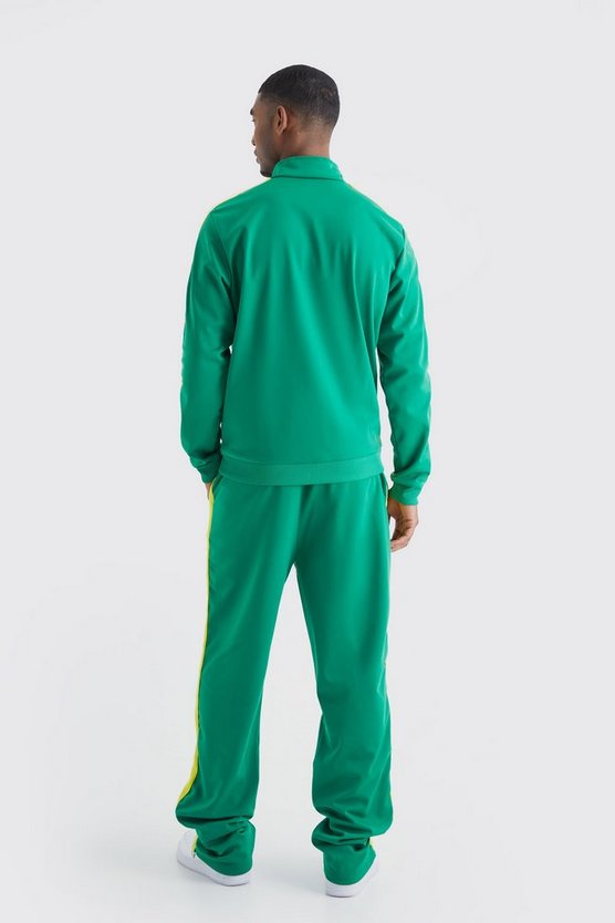 Tall lockere Trikot-Trainingsjacke mit Reißverschluss-Detail