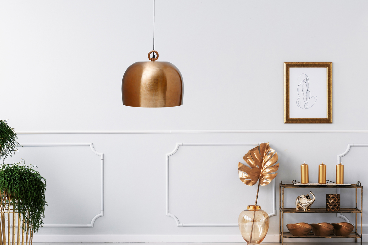 Kayoom Hängelampe Art Deco 325 Kupfer
