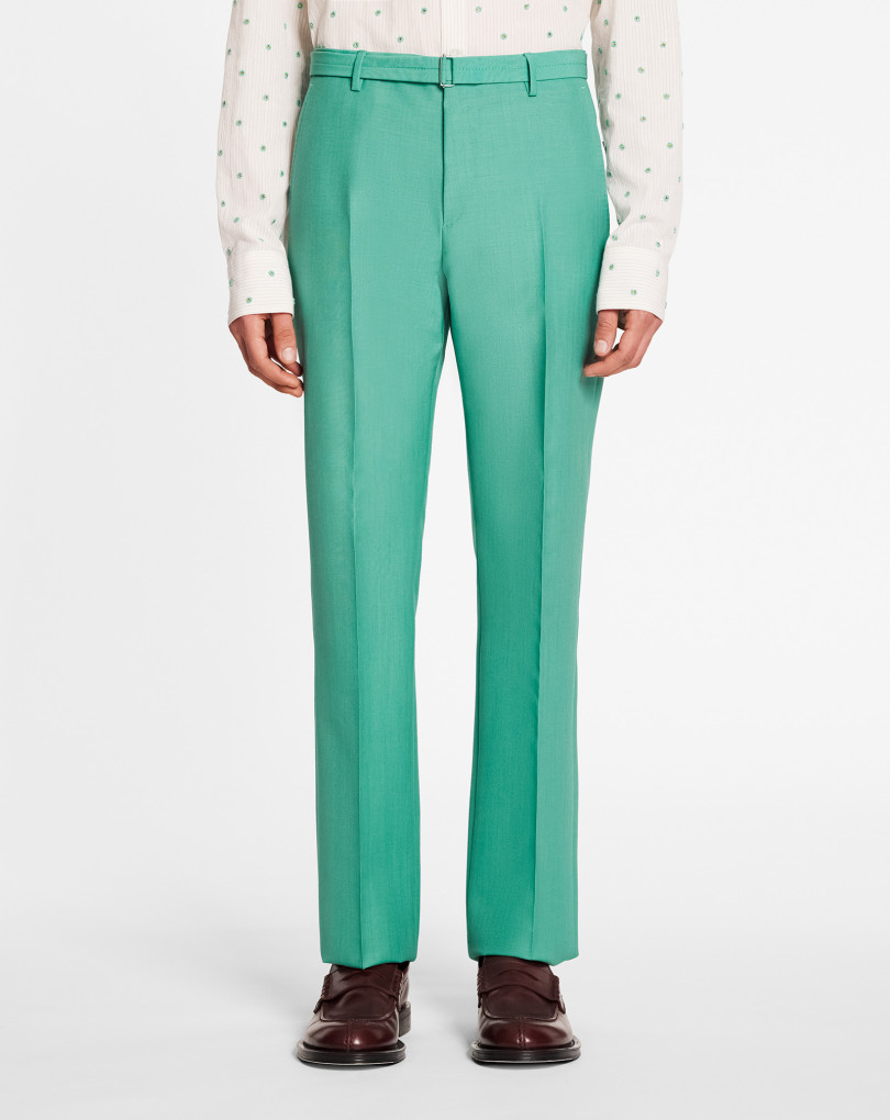 PANTALON DROIT AVEC CEINTURE
