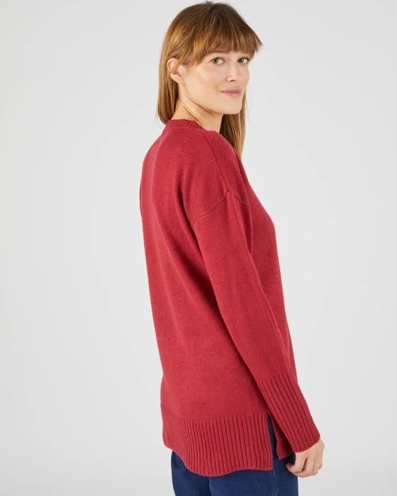 Pull tunique esprit marinière