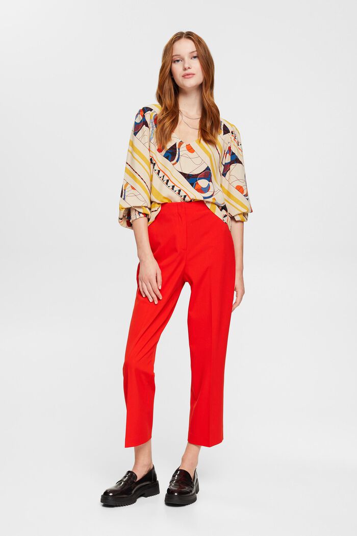 Gemusterte Bluse