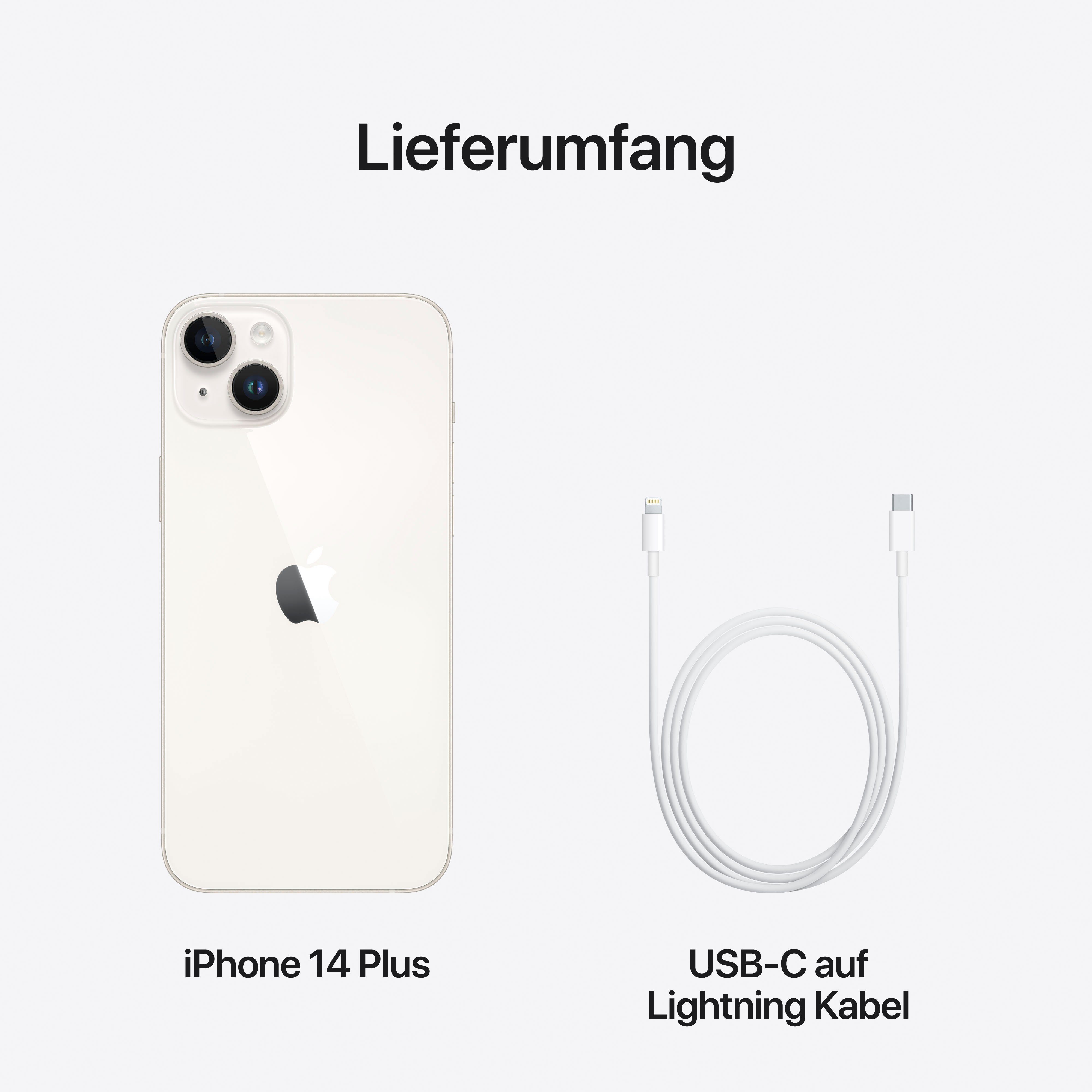 Apple iPhone 14 Plus 128GB Smartphone (17 cm/6,7 Zoll, 128 GB Speicherplatz, 12 MP Kamera)