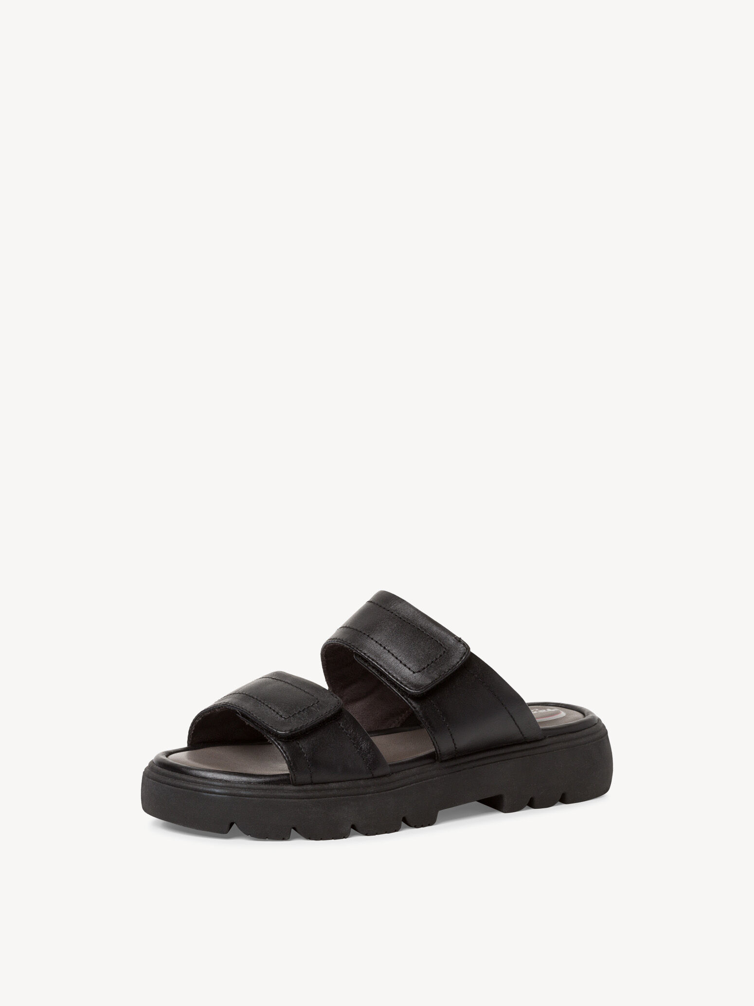 Mule en cuir - noir