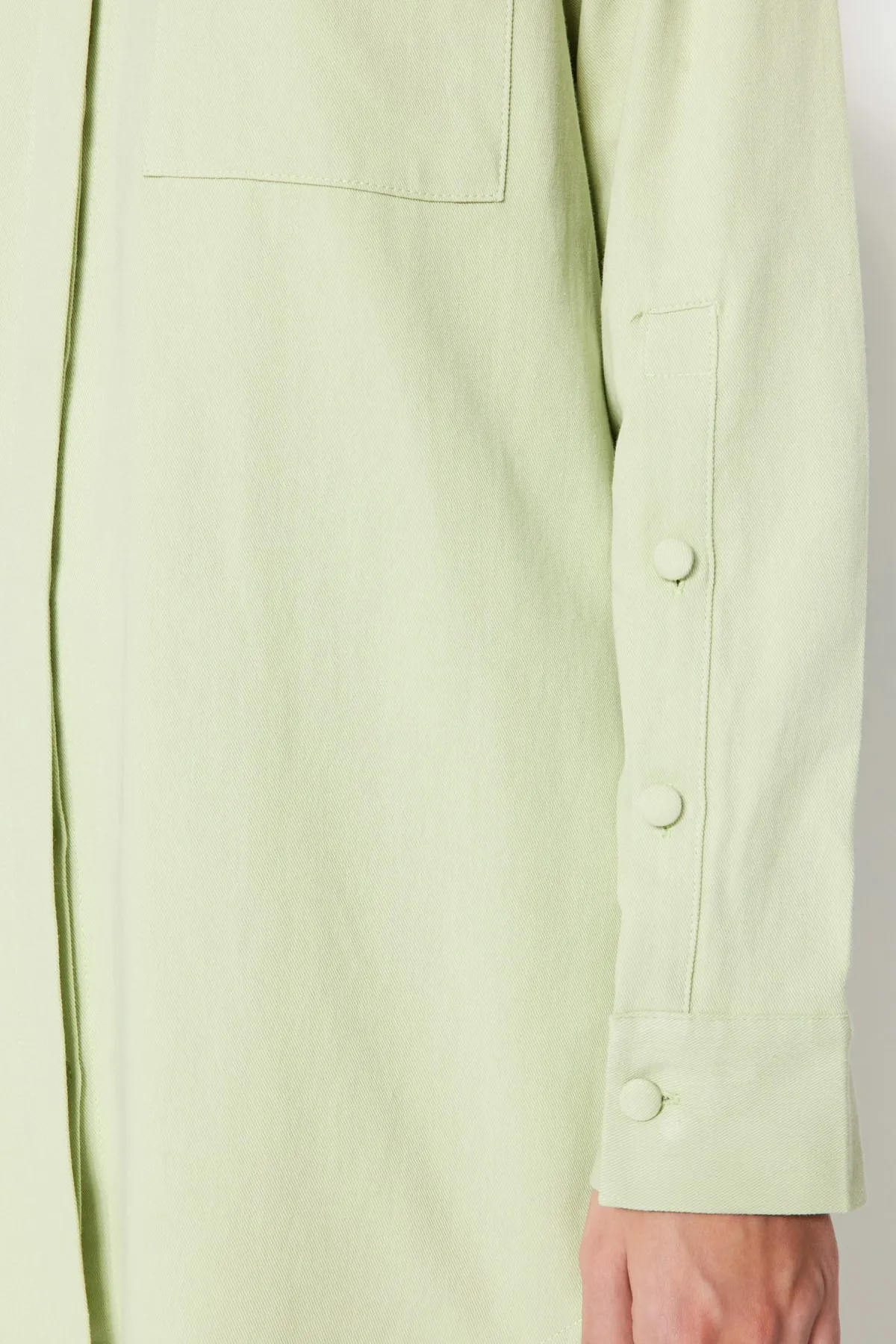 Trendyol Modest  Grünes Hemd-Hosen-Set aus gewebter Baumwolle TCTSS23US00065