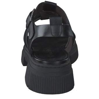 Tamaris Plateau Sandale in schwarz
