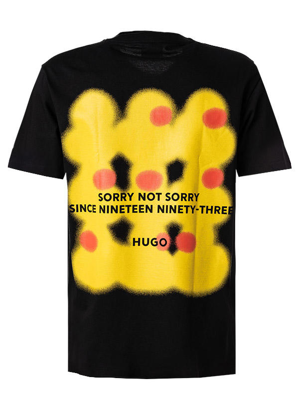 HUGO, T-Shirt, Baumwolle, schwarz