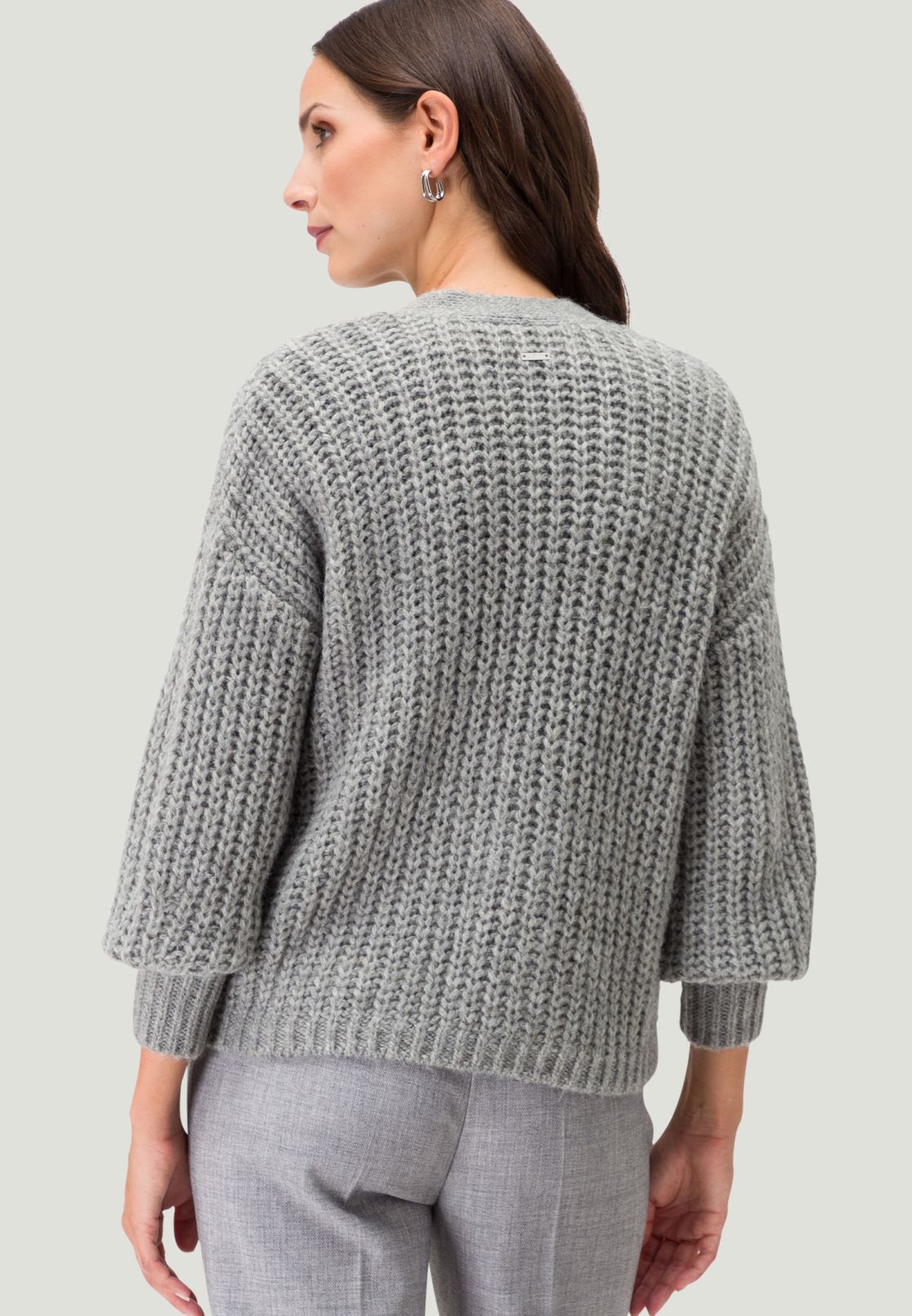 Grobstrickjacke offener Style