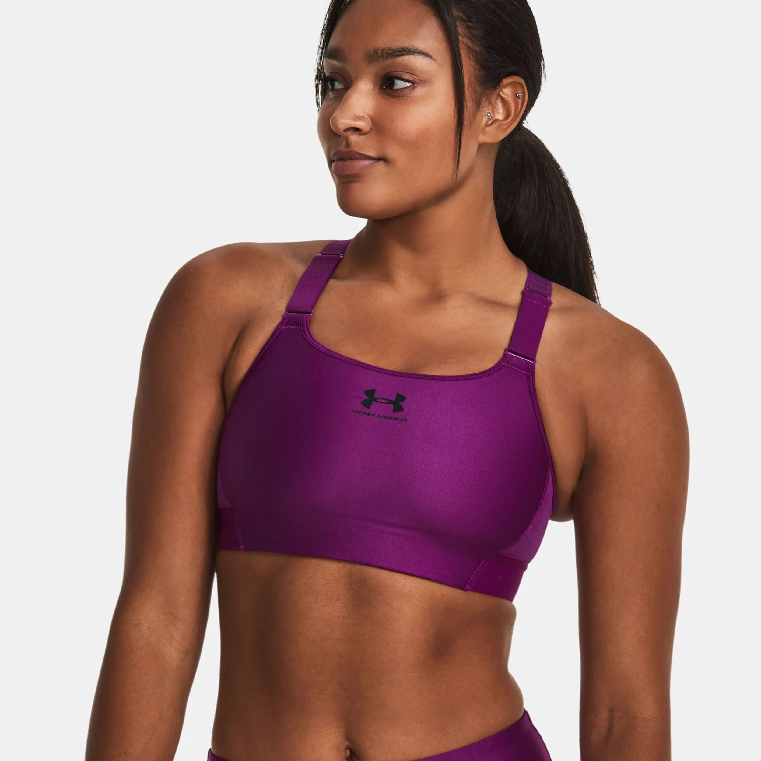 Heatgear High Sport-BH Damen - Lila