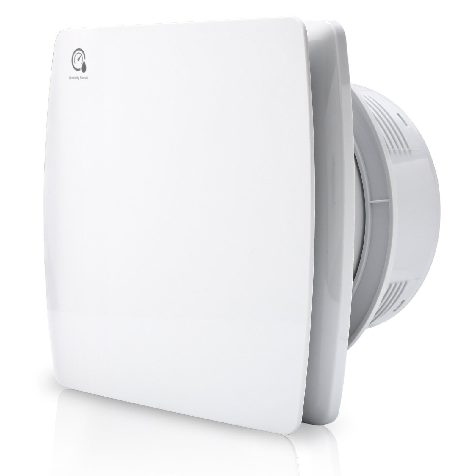 Gimisgu Wandventilator Badlüfter 10/15cm mit Feuchtsensor und Nachlauf und Timer
