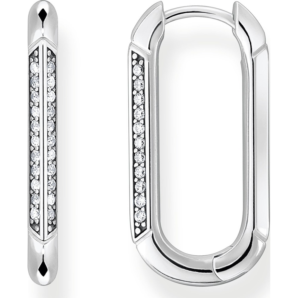 Thomas Sabo Créoles 925 Argent Boucles d'oreilles