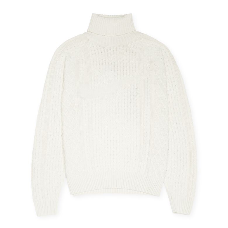 NIKE NL Cable Knit Turtleneck light bone