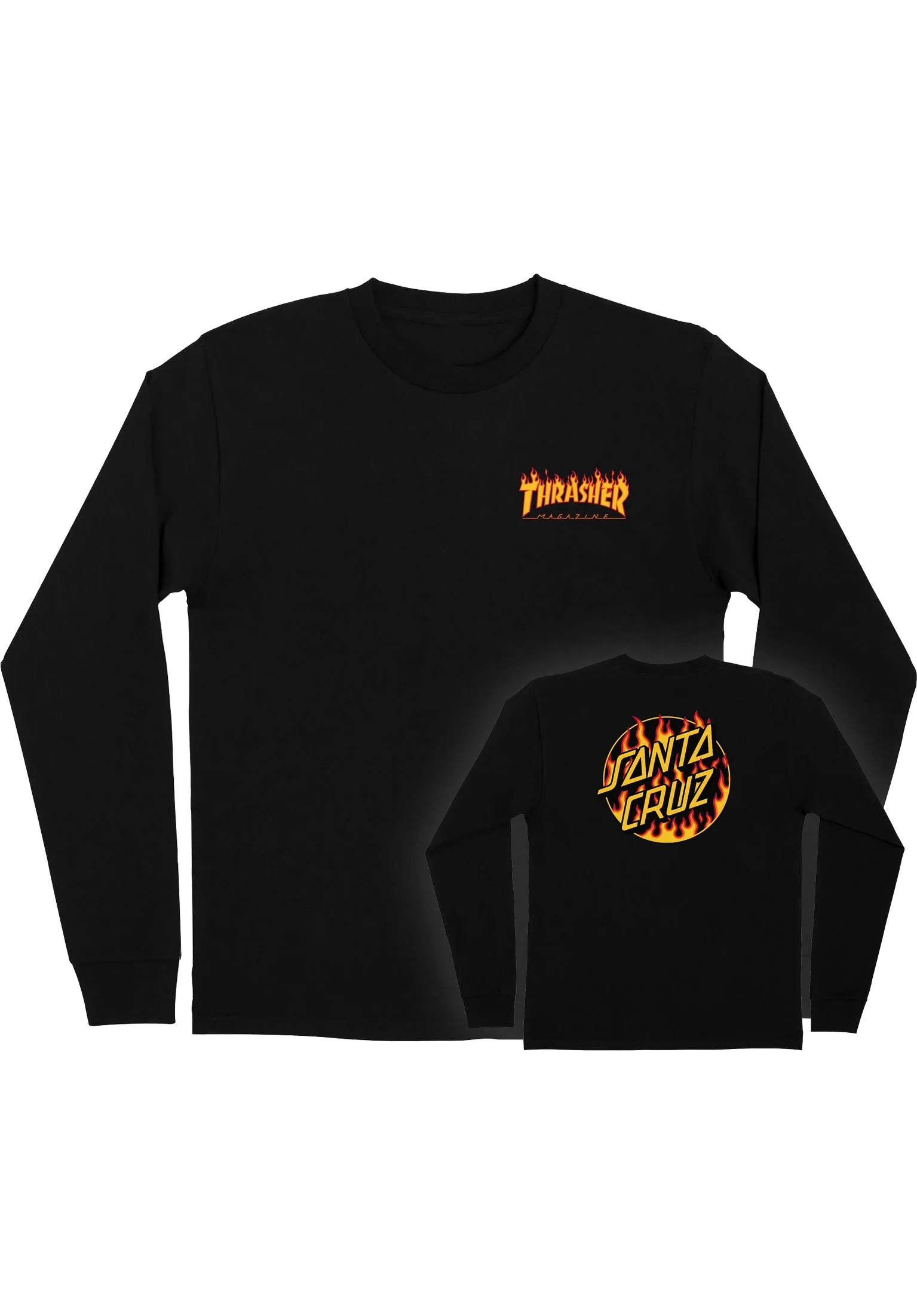 Thrasher Flame Dot L/S
