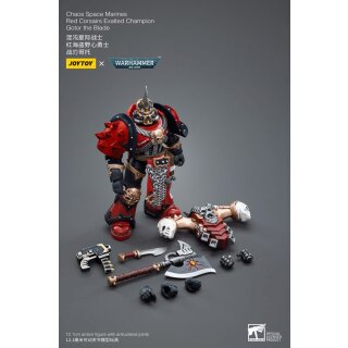 Warhammer 40k Actionfigur: Chaos Space Marines - Red Corsairs Exalted Champion Gotor the Blade