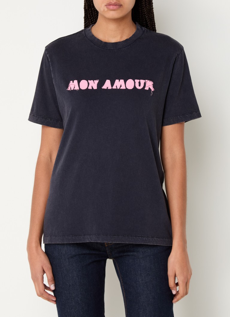 Tricou cu broderie Edwin Zadig & Voltaire