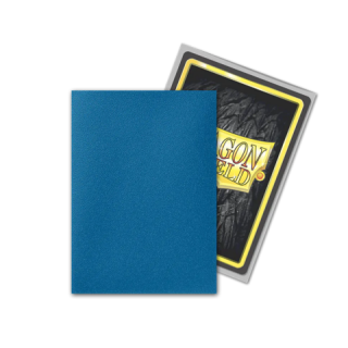 Dragon Shield Standard Size Sleeves - Dual Matte - Blue / Silver (100)