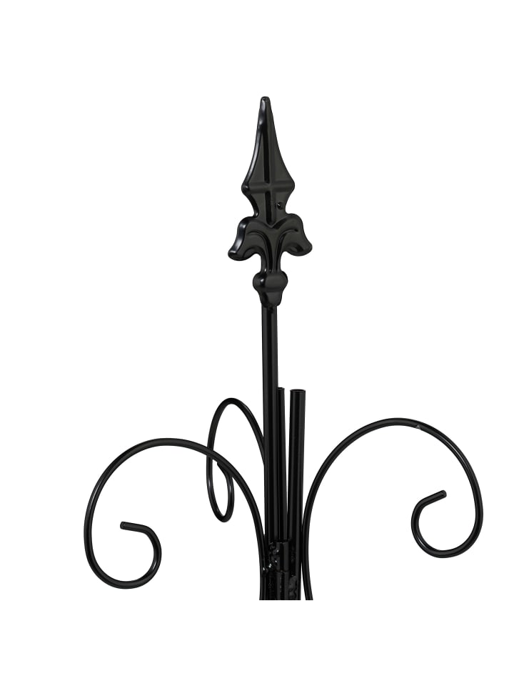 relaxdays Rankhilfe in Schwarz - (B)43 x (H)125 x (T)43 cm günstig kaufen onesize