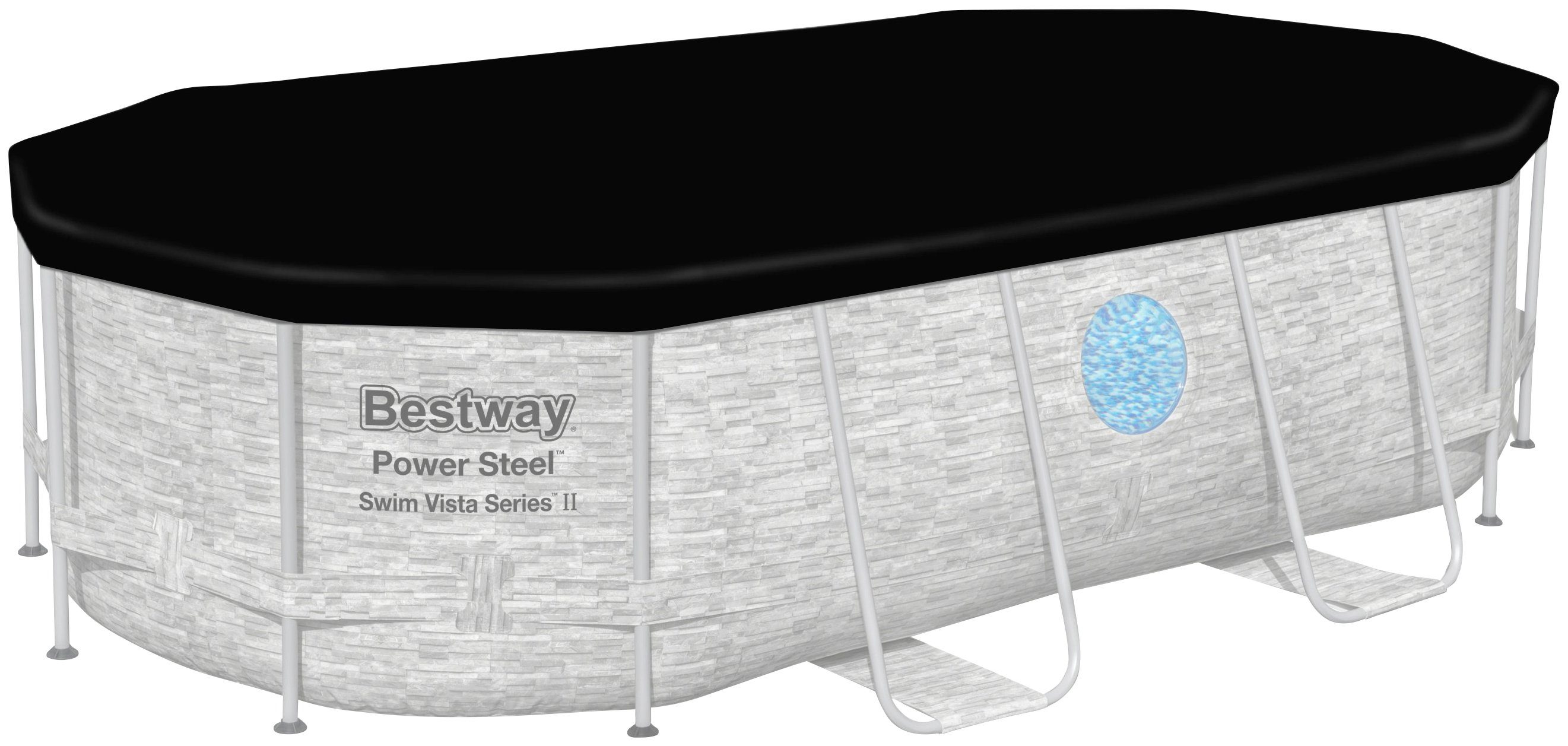 Bestway Framepool PowerSteel oval (Set, 5-tlg), BxLxH: 250x427x100 cm