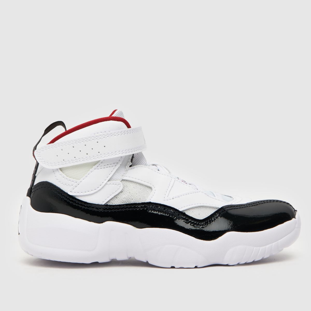 Nike vita & röda Jumpman Two Trey Junior-sneakers