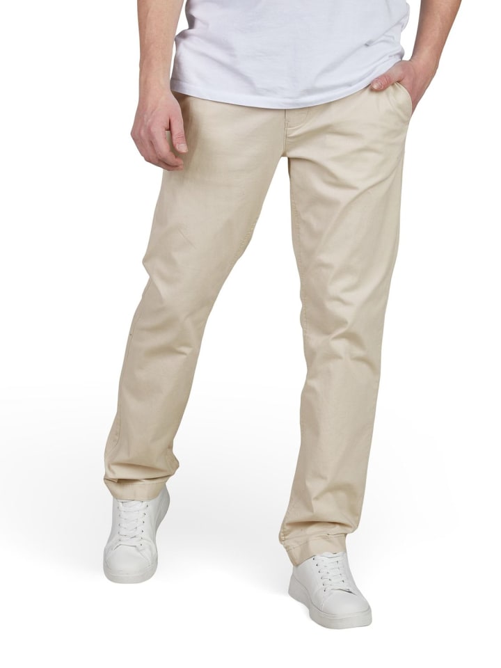 Tom Tailor Stoffhose / Chino TT Chino SMU regular/straight in Beige günstig kaufen