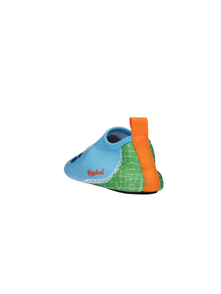 Playshoes Barfuß-Schuh Dino in Blau/Grün günstig kaufen