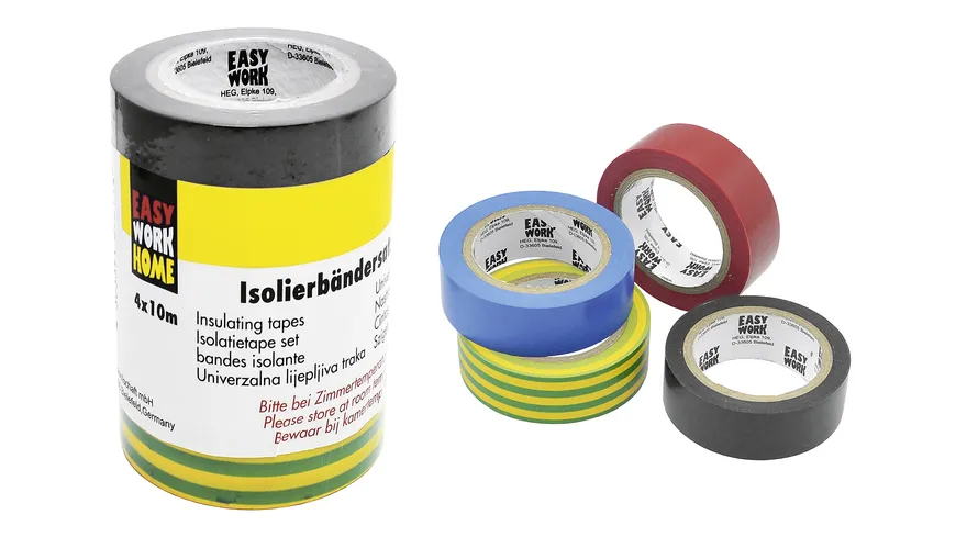 EASY WORK Isolierklebebänder 4 Rollen