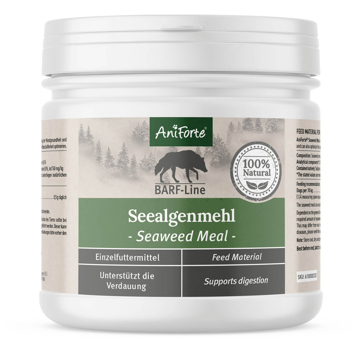 Aniforte Ergänzungsfutter & Aufzucht Aniforte BARF-Line Seealgenmehl 250g