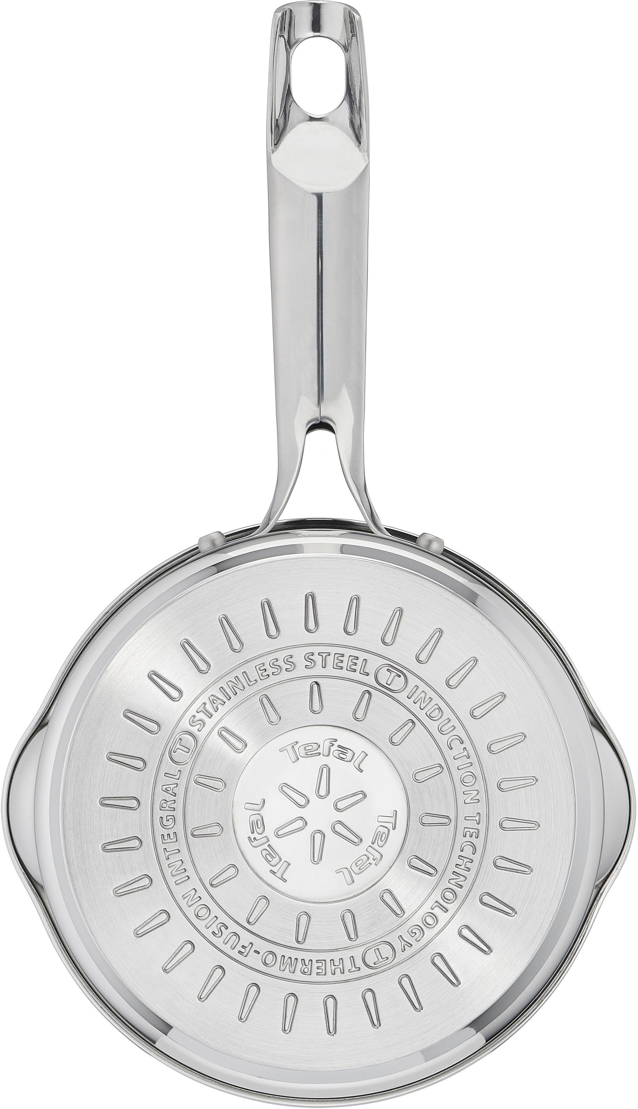 Tefal Kasserolle Duetto+ G71928, Edelstahl 18/10, hochwertiger Edelstahl, hochglanzpoliert, langlebig, 16 cm