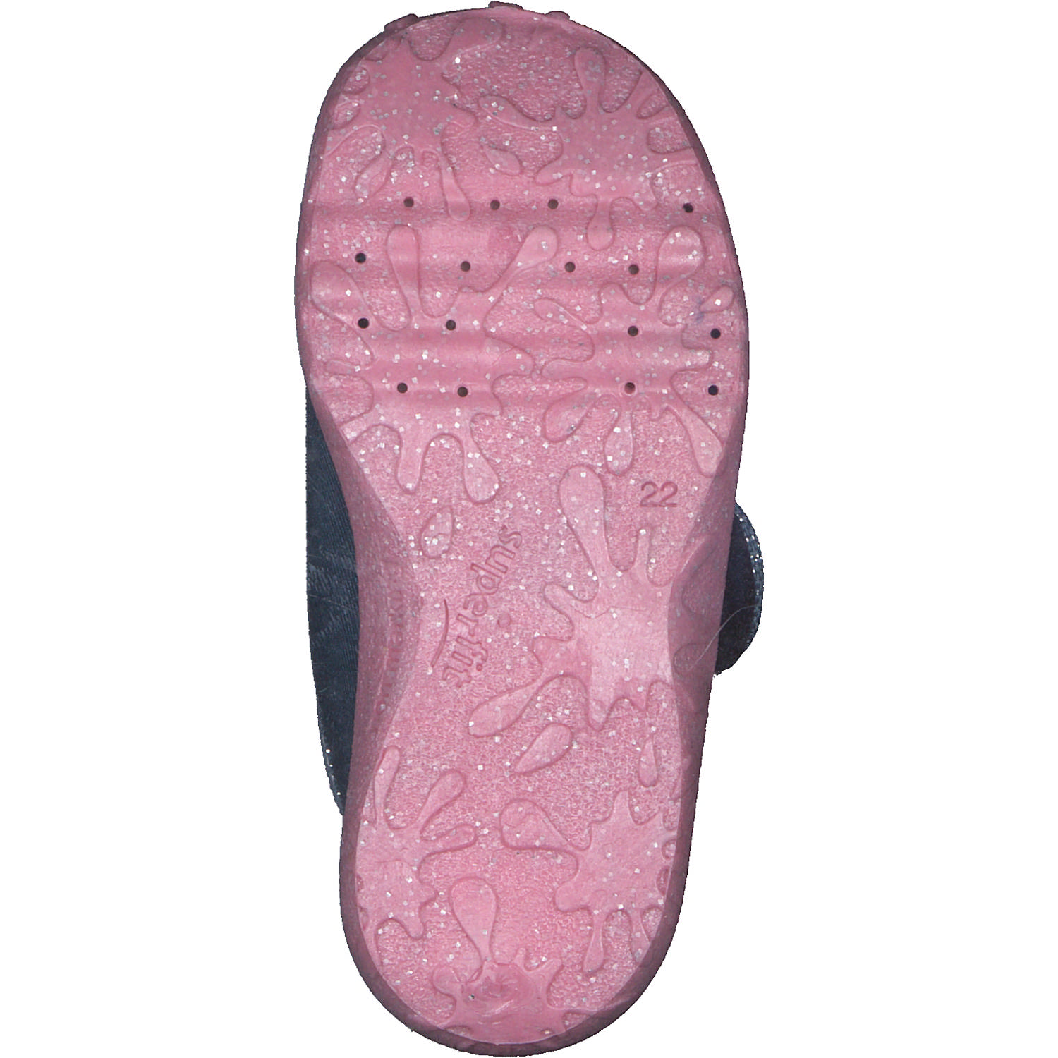 Superfit SPOTTY 09254 W, Hausschuhe, Kinder, Dunkelblau/Rosa