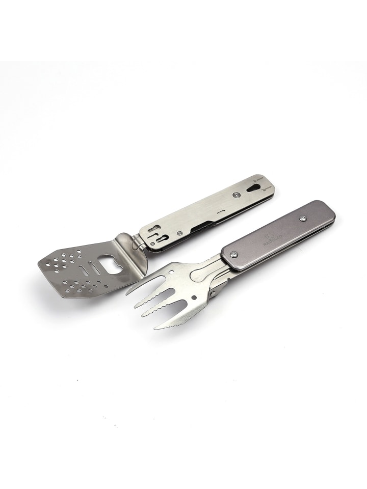 RADOLEO Grillwerkzeug Grill-Multi-Tool GENIUS POCKET 4in1  Grillbesteck in silber günstig kaufen onesize