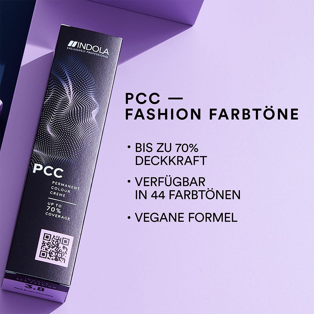 Indola PCC Permanente Haarfarbe Fashion 7.76 Mittelblond Violett Rot 60 ml