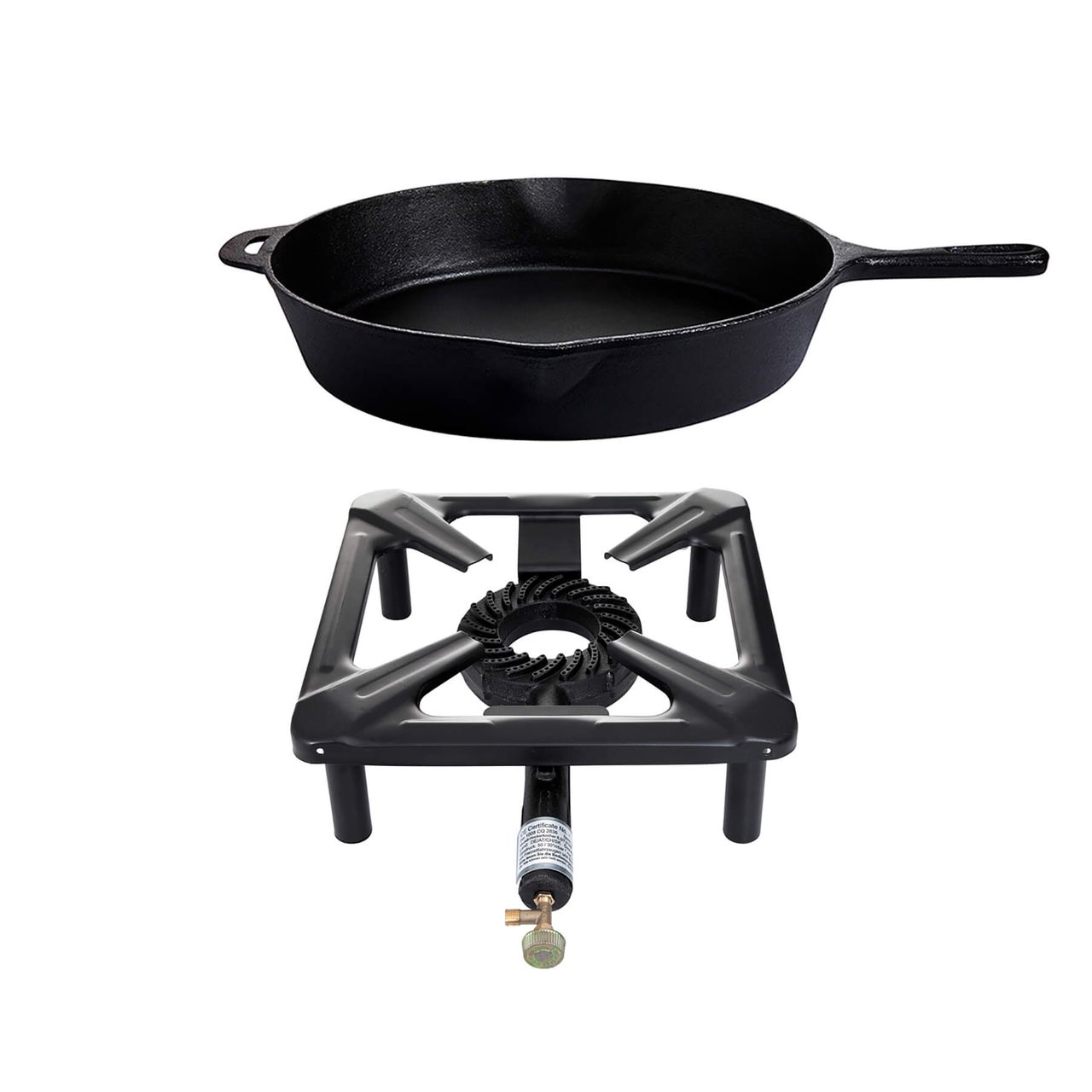 Allgrill Hockerkocher Gusspfanne - Camping Freizeit - Profiköche - Set Angebot
