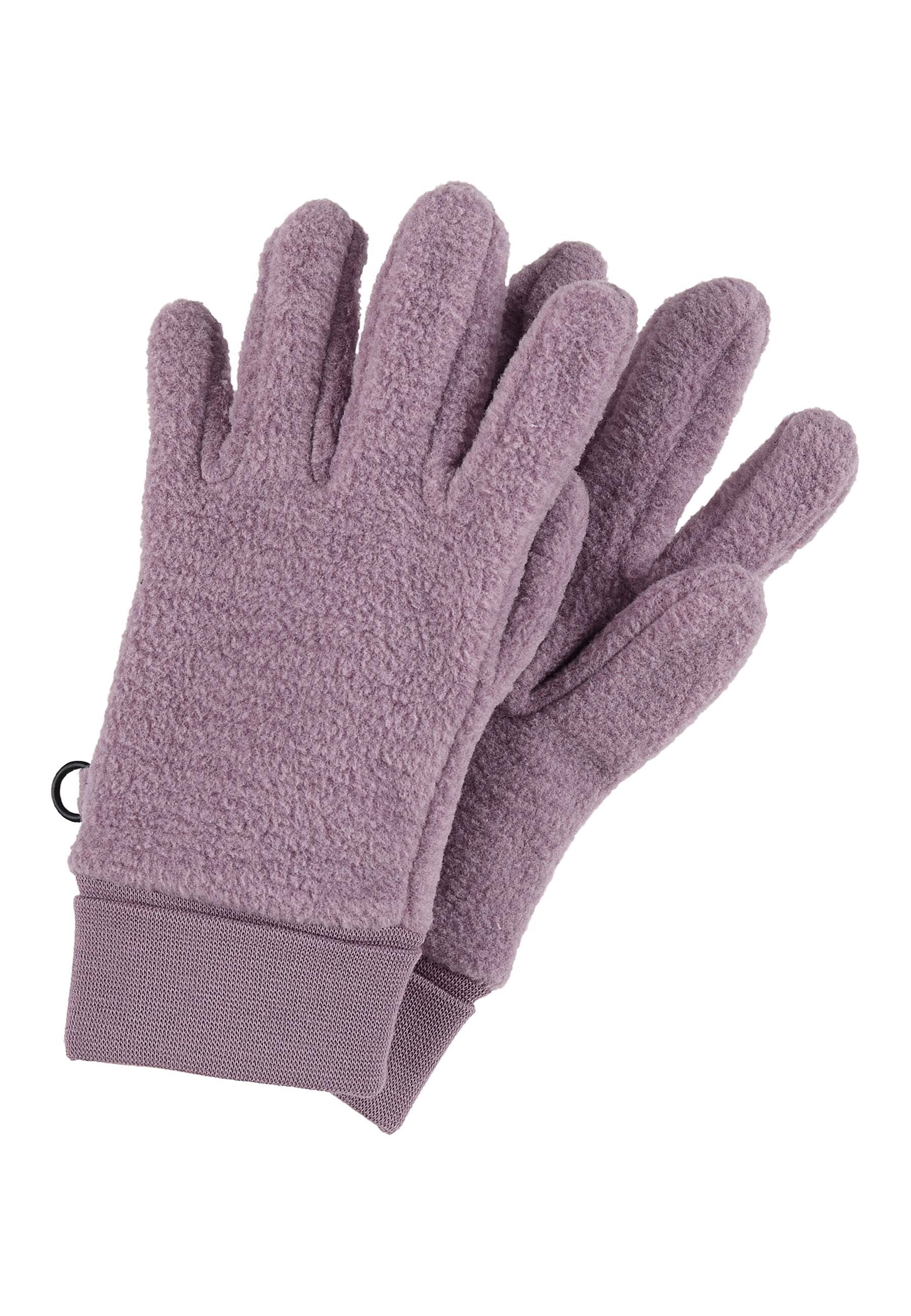 Fingerhandschuh aus Microfleece melange (recycelt)