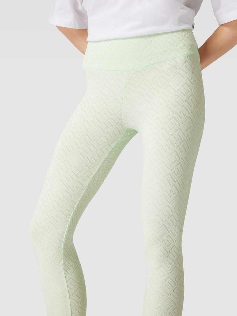 Sportleggings mit Strukturmuster Modell 'NEW DANA' in mint