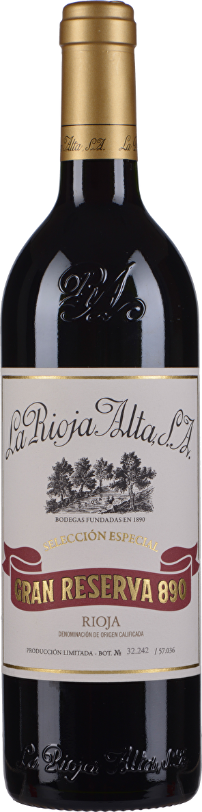 La Rioja Alta 890 Selección Especial Rioja Gran Reserva 2010