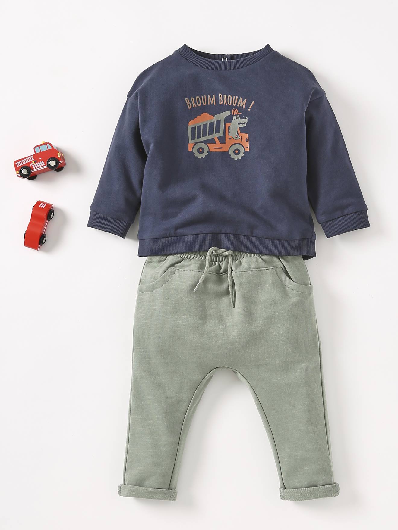Vertbaudet Sweathose für Jungen Baby  BASIC Oeko-Tex - dunkelblau