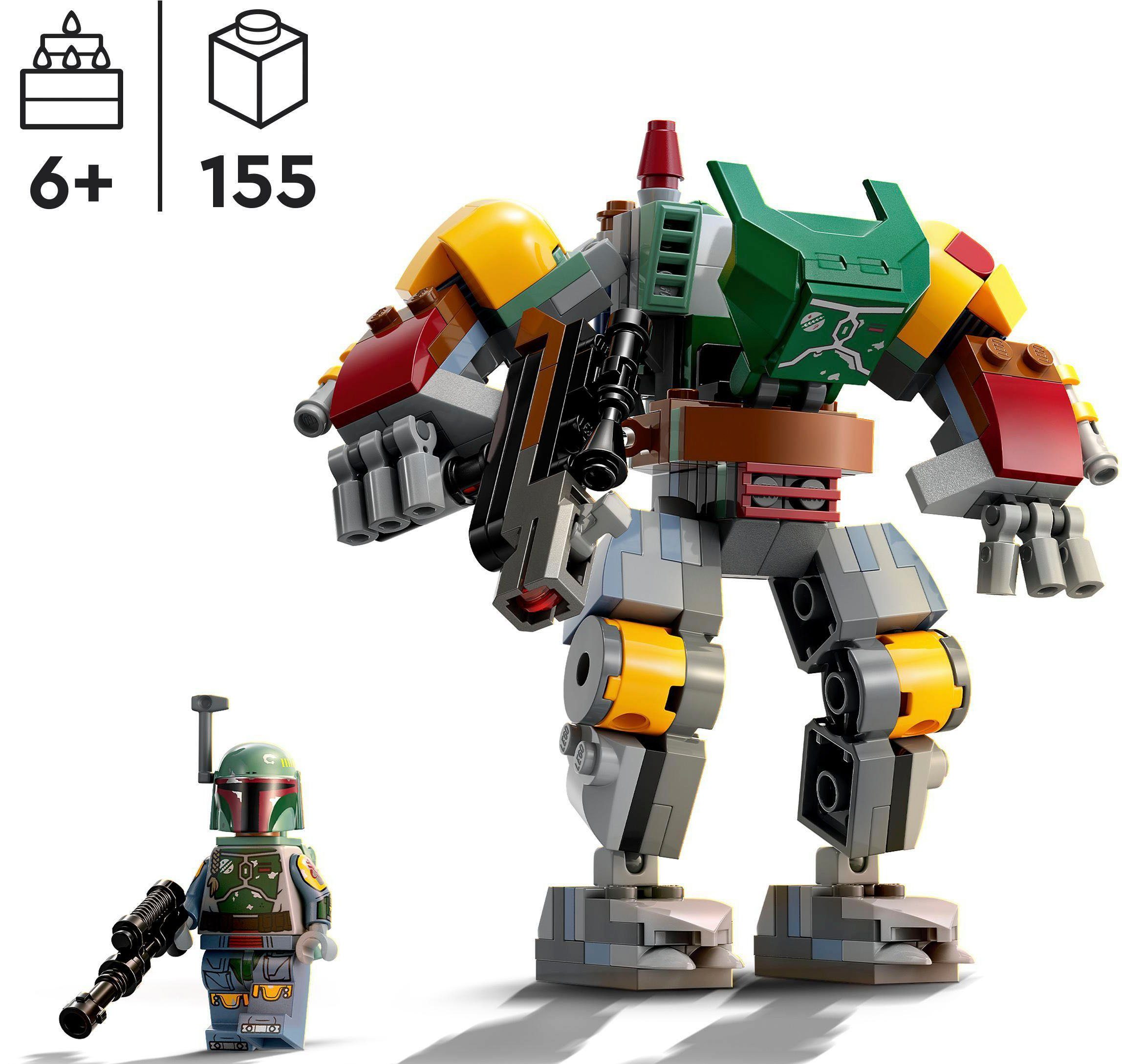 LEGO® Konstruktionsspielsteine Boba Fett Mech (75369), LEGO® Star Wars, (155 St), Made in Europe