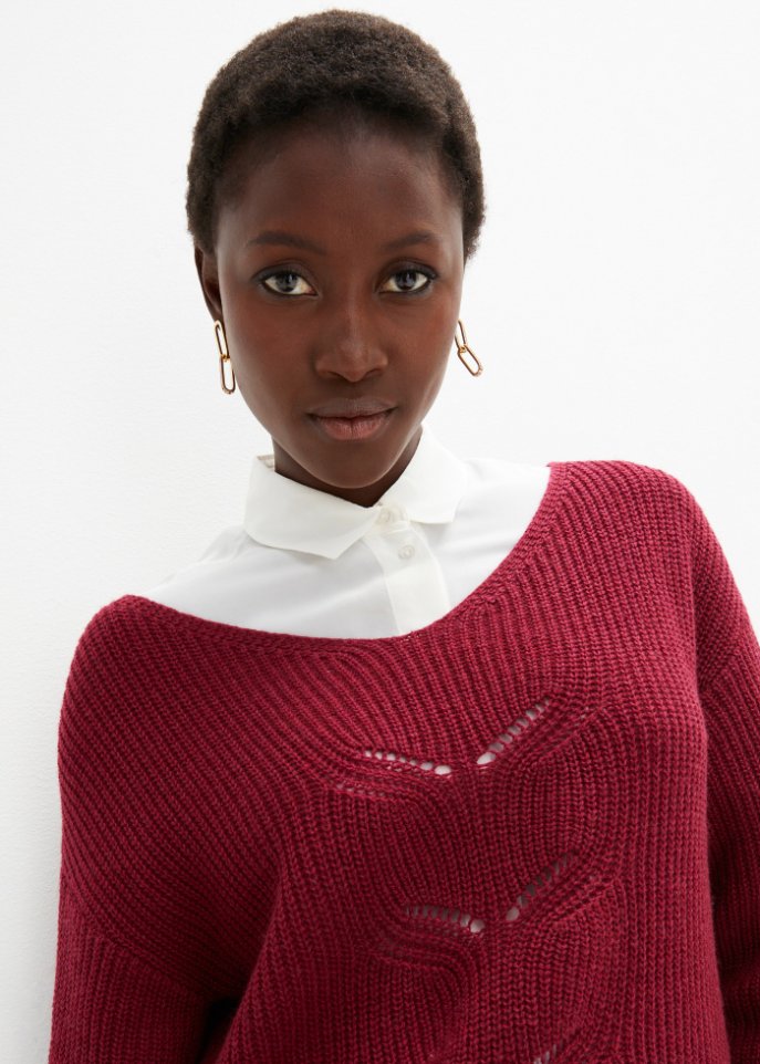 Pullover mit Wollanteil