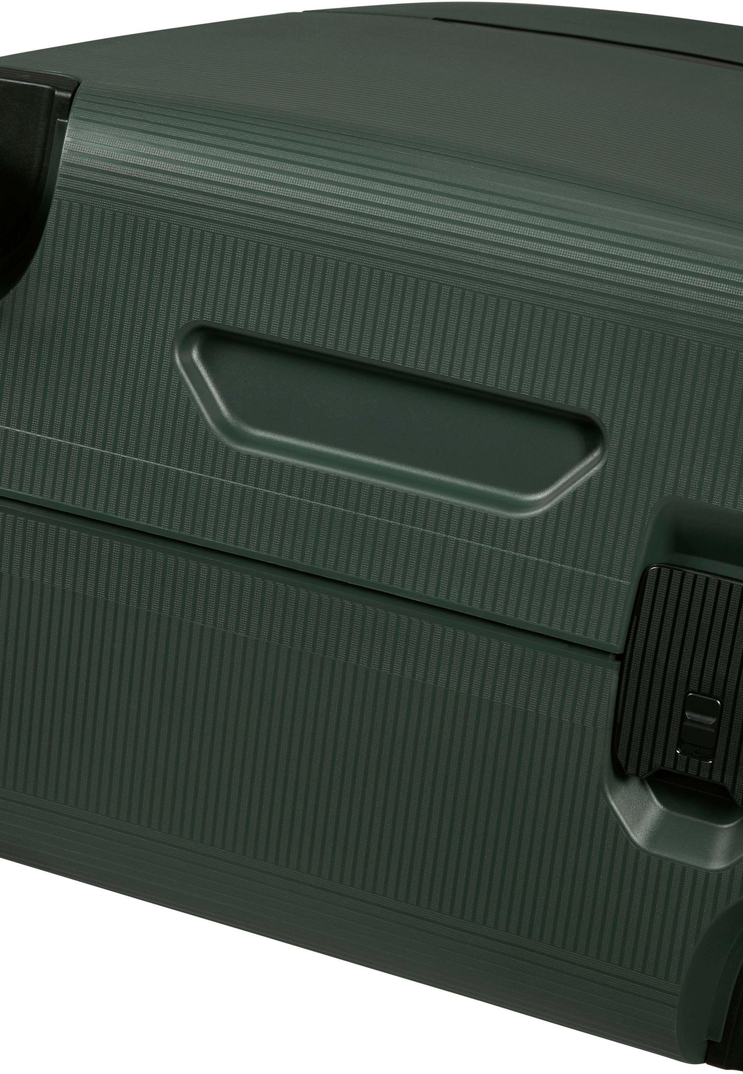 Samsonite Hartschalen-Trolley Magnum Eco forest green, 55 cm, 4 Rollen, aus recyceltem Material; Made in Europe