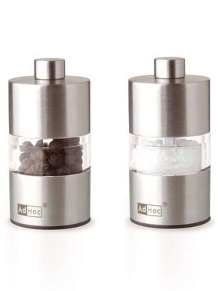 AdHoc 2tlg. Set: Salz- & Pfeffermühlen ''Minimill'' in Silber - (H)6,2 x Ø 3,2 cm günstig kaufen onesize