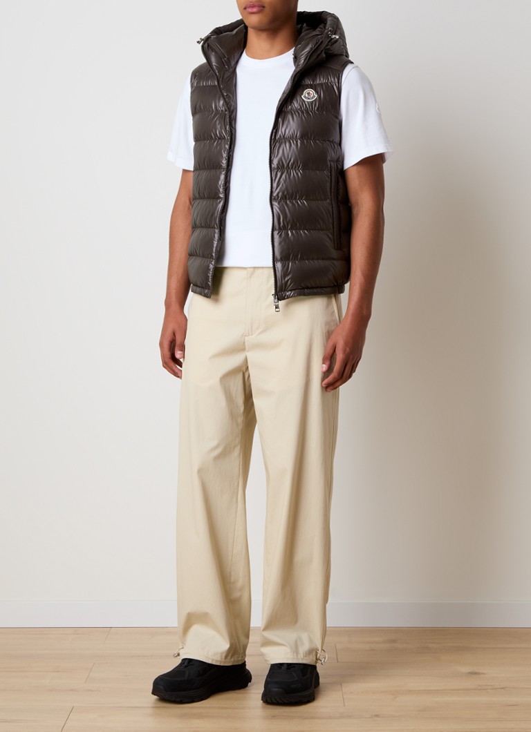 Gilet trapuntato Moncler Barant con logo