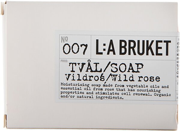 L:A Bruket No. 007 Bar Soap Wild Rose Stückseife