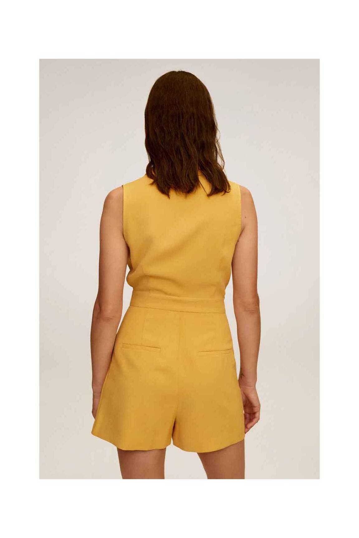 Mango Combi Shorts Femme couleur jaune
