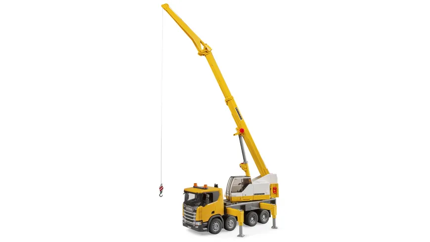 BRUDER - Scania Super 560R Liebherr Kran-LKW mit Light + Sound Modul